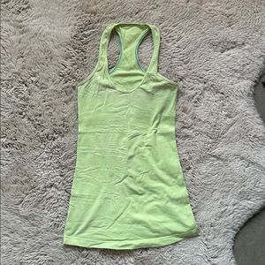 Lululemon Athletica Light Green Tank Top